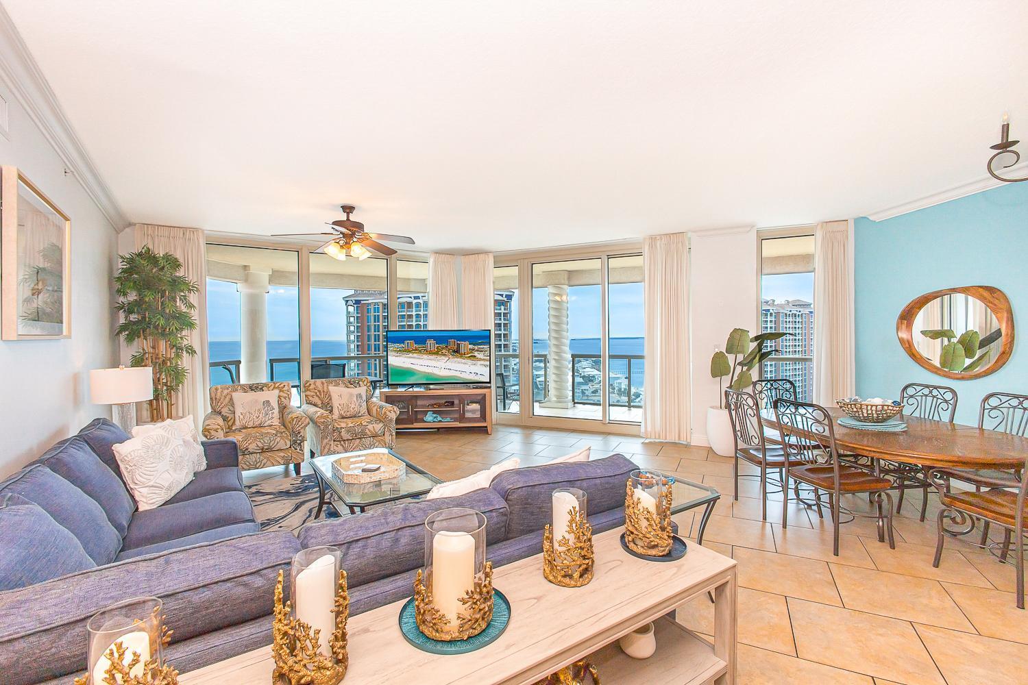 Oceanfront Tower 3 Gulf & Bay View 3-bedroom 18th Floor In Pensacola Aparthotel